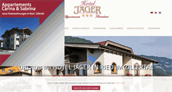 Desktop Screenshot of hotel-pension-jaeger.at